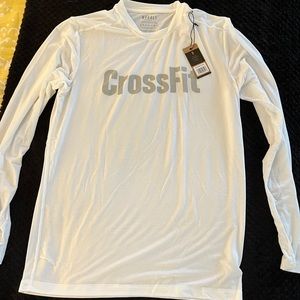 CrossFit NoBull Mens Long sleeve tee - white, Medium, new with tags